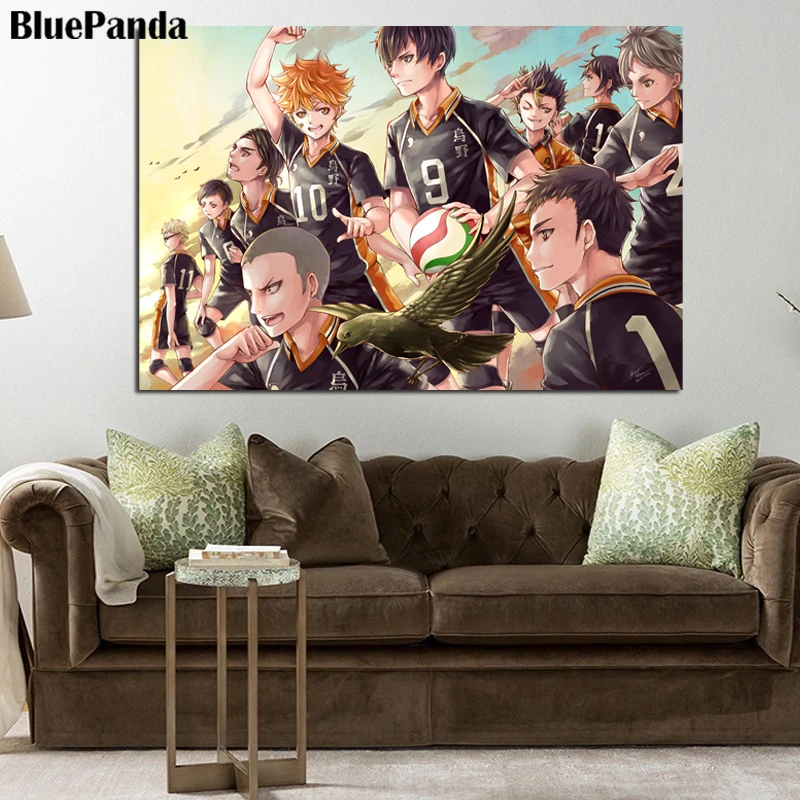 Haikyu Of Wuye Университетская волейбольная команда настенные художественные картины
