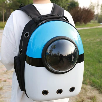 

Lightweight Transparent Bubble Window Pet Carrier Backpack Multifunctional for Small Dogs and Cats Leisure Travel Carring Bag