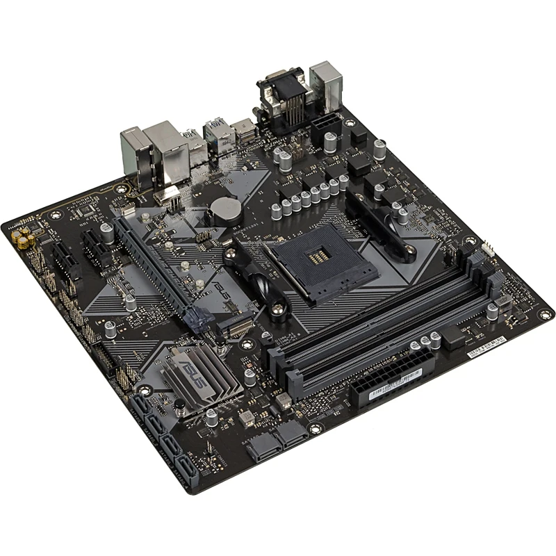 Материнская плата Asus PRIME B450M-A Soc-AM4 AMD B450 4xDDR4 mATX AC`97 8ch(7.1) GbLAN RAID+VGA+DVI
