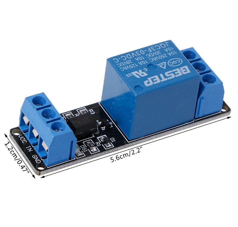 

Drop Shipping 3.3V 1 Channel Relay Low Level Trigger Relay Module with Optocoupler Isolation