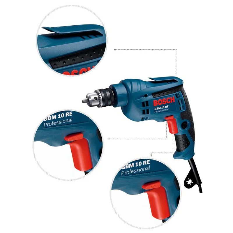 BOSCH GBM 10 RE 450 ватт скорость двигателя 2600 об/мин Мощный, долговечный МНОГОФУНКЦИОНАЛЬНЫЙ электроинструмент электрическая отвертка