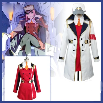 

Darling in the Franxx Cosplay Costume ZERO TWO Dress Uniform 02 Prop Headwear CODE:002 Women Girls Party Exhibition Costume