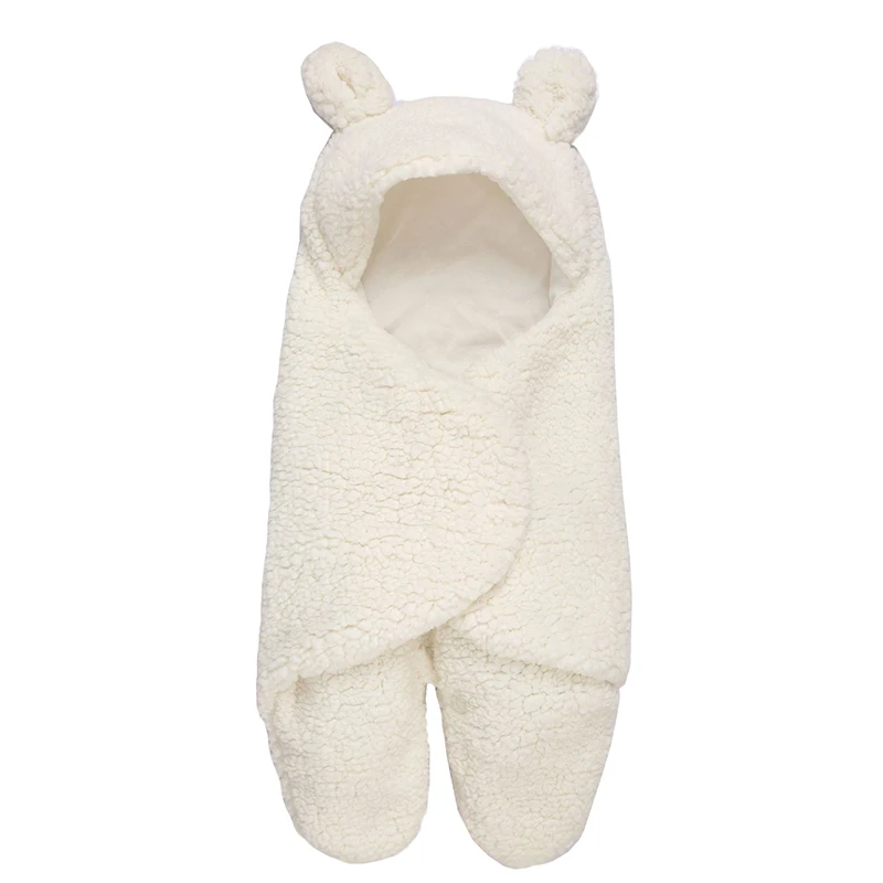 Baby Boy Girls Blanket Newborn Baby Swaddling Blanket Warps Cotton Warm Sleepsack Lamb Cashmere Winter Autumn YAB015
