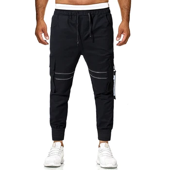 

2020 New Men's Large And Loose Work Clothes Field Pants Men's Elastic Sleeve Casual Corset Long Pants