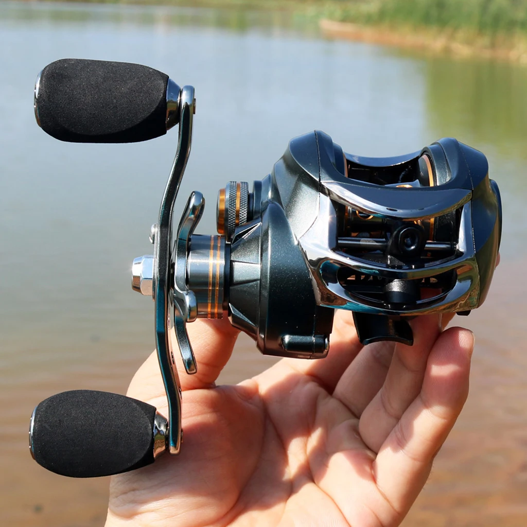 Катушка для baitcasing с компактным дизайном, 11+ 1 BB, Магнитная Тормозная система, правая рука