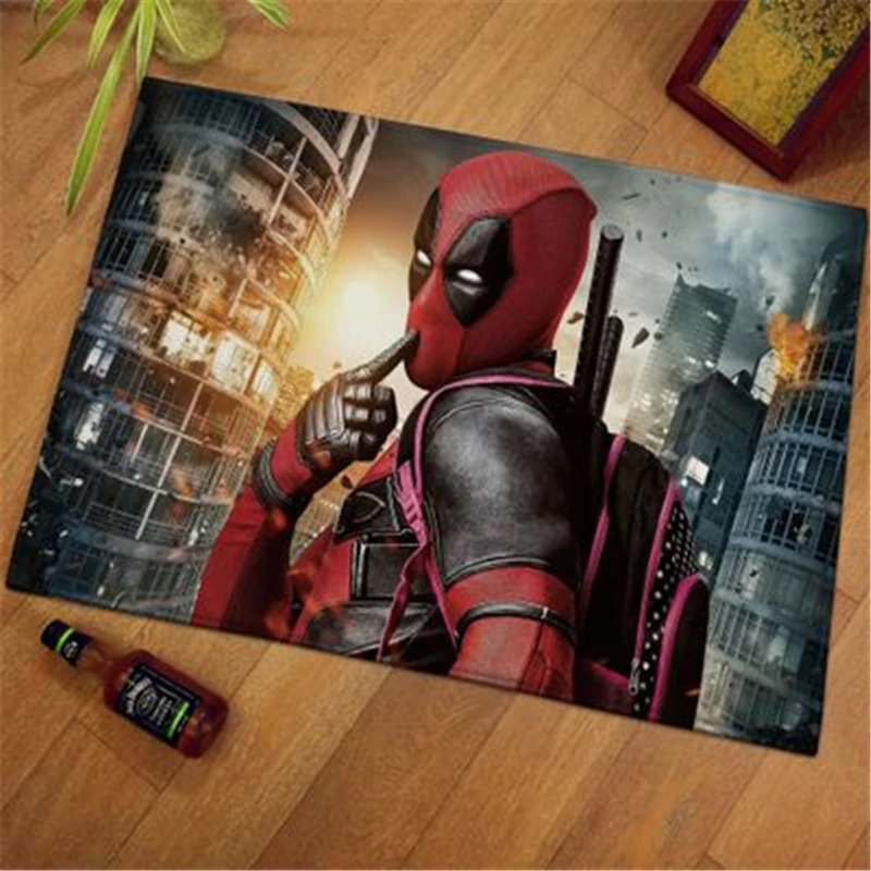 Ковер с 3D рисунком детский игровой коврик Дэдпула нескользящий напольный для