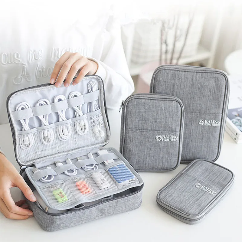 

Multifunction Storage Bags Travel Convenience Power Bank Headset Organizer Hard Disk Data Cable Housewares Digital Handbag Items