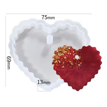 

DIY Resin Crystal Epoxy Mold Love Heart Coaster Crafts Casting Silicone Mould P0RF