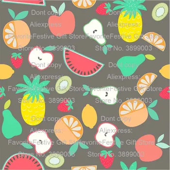 

watermelon fruit Breathable Patchwork summer watermelon print polyester soft cotton fabric for Sewing Dress Cloth Making DIY