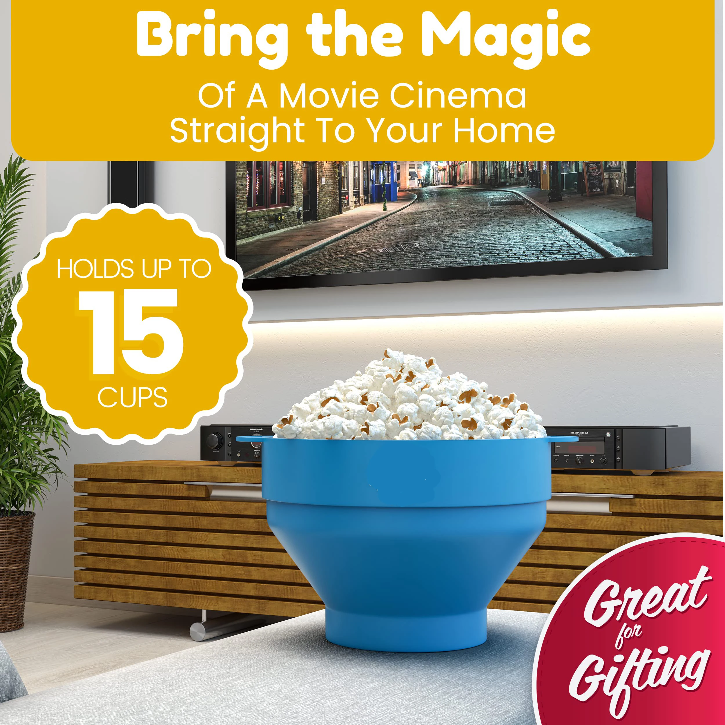 Popco Microwave Popcorn Popper Collapsible Microwave Popcorn Maker