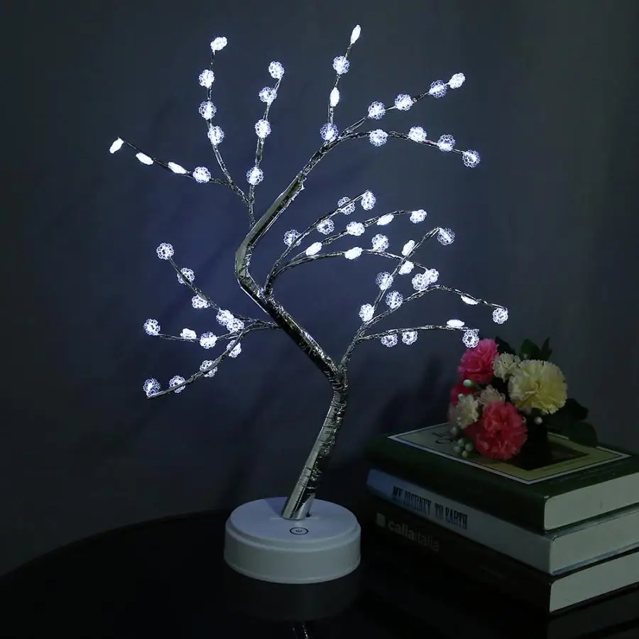 

LED Tree Light Trees Shape Table Decoration Lamp Withe Color For Party Bedroom Dining Room