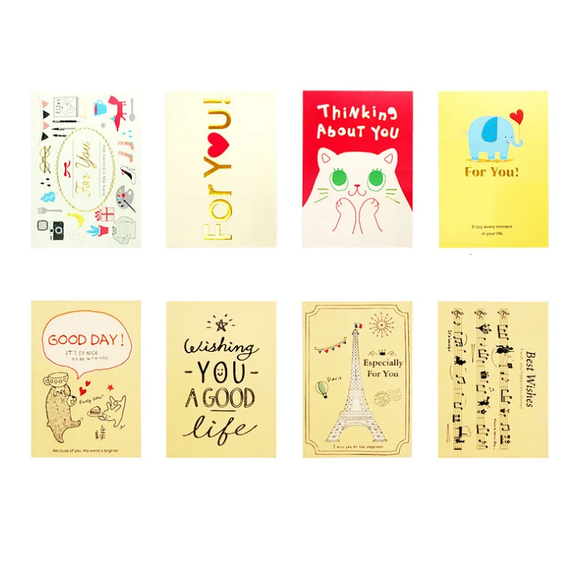 

DIY small fresh greeting card letter paper envelope set leather retro greeting card set literary letter paper letter paper