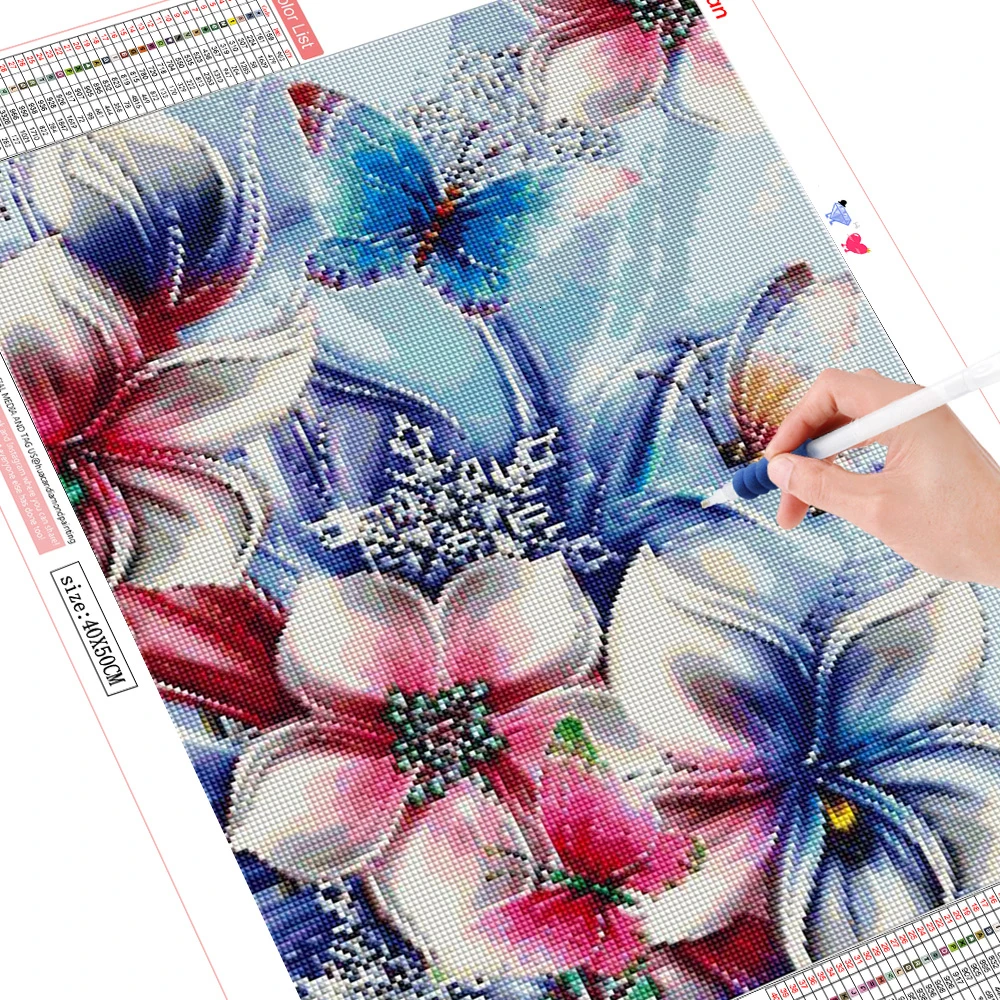 HUACAN Алмазная вышивка 5D бабочка алмазная мозаика 5д декор для дома рукоделие