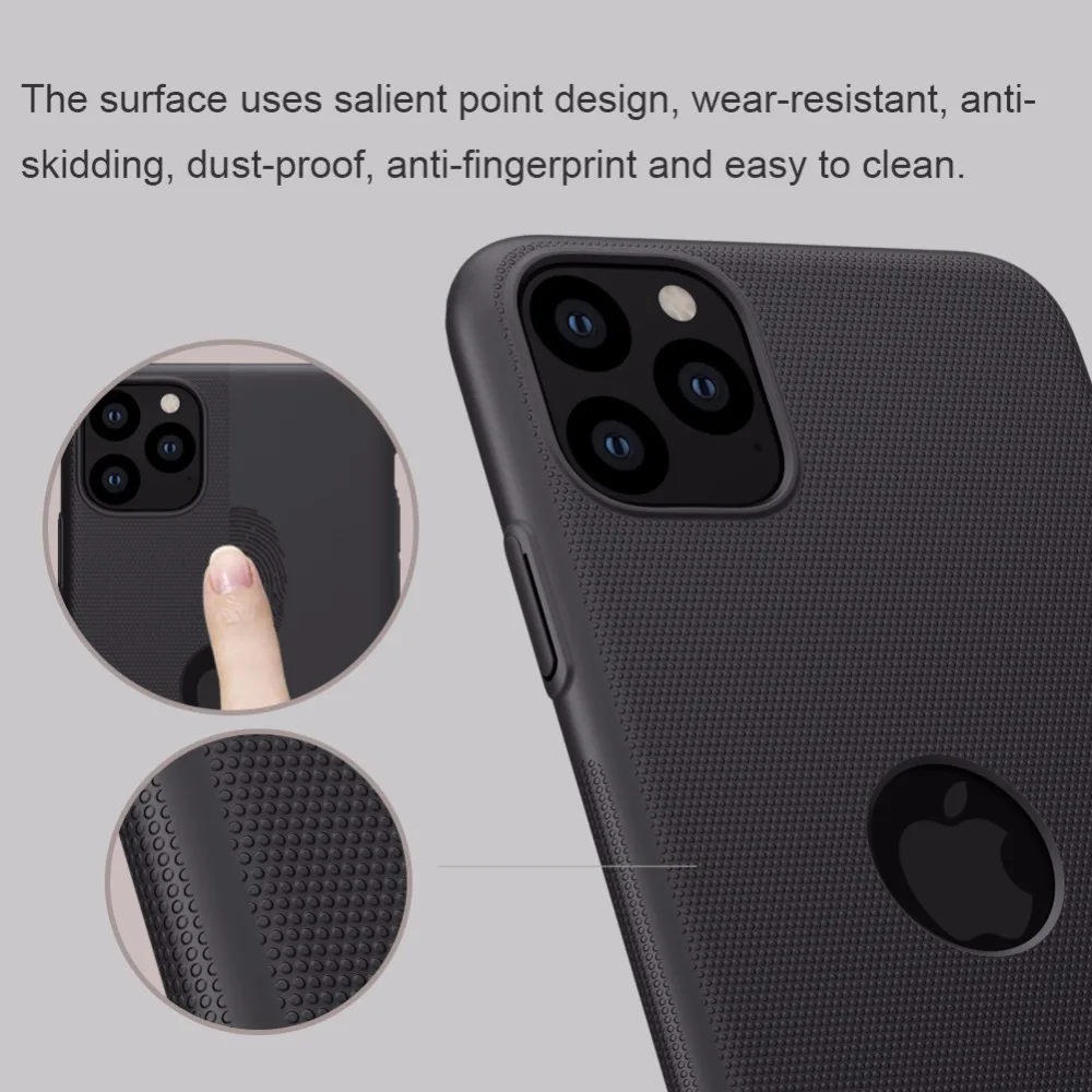 10 шт./лот NILLKIN Супер Матовый щит Матовый ПК Жесткий Чехол для iphone 11 pro max чехол