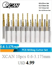 XCAN 1 шт. ER11 цанговый патрон 1/2/2,5/3/3,5/4/4,5/5/6/7 мм фрезерный станок с ЧПУ Весна зажимы для гравировальный станок с ЧПУ и фрезерный станок