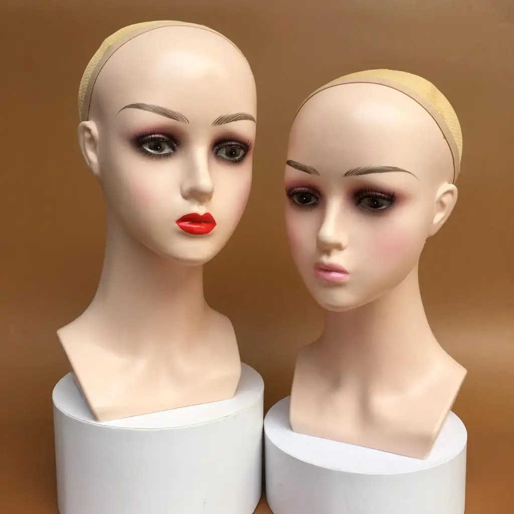 FemaleWigMakingMannequinHeadForWigMakingHatDisplayCosmetology