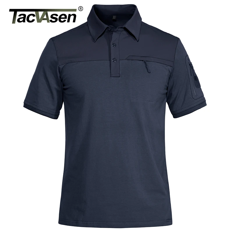 Tacvasen With 2 Zipper Pocket T-shirt 