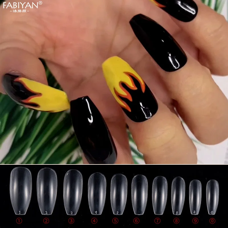 500pcs Half Cover Nails Natural Colour Acrylic Uv Gel French False Tips Manicure Diy Nail Art Salon Stickers Aliexpress Beauty Health