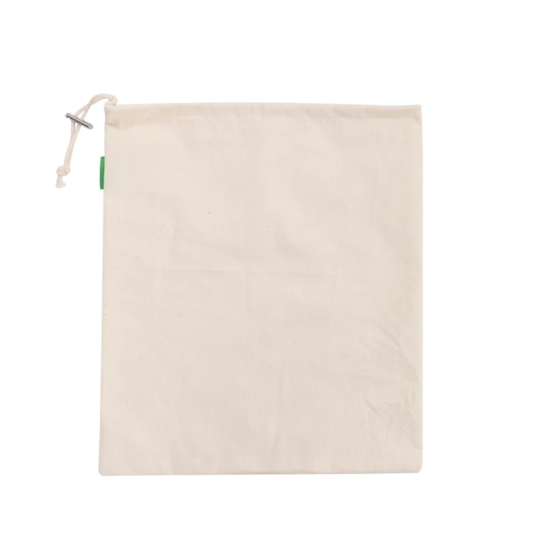 Многоразовая Экологичная хозяйственная сумка на шнурке, сумка из хлопчатобумажной ткани, переносная сумка для путешествий, сумка для покупок, сумки для хранения - Цвет: M