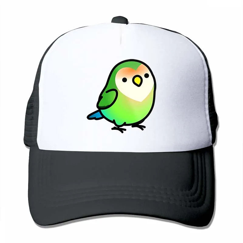 Chubby Seagreen персиковый Lovebird бейсбольная кепка для мужчин и женщин Кепка для водителя грузовика модная Регулируемая Кепка - Цвет: 4-Black