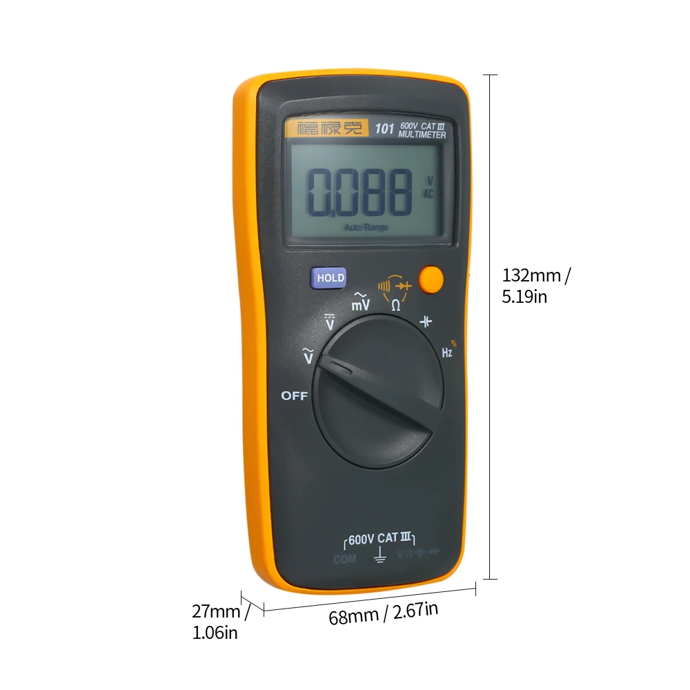 FLUKE F101 мини цифровой мультиметр ESR вольтметр 6000 отсчетов измеритель напряжения непрерывность тест установка для измерения параметров конденсаторов мульти тест er