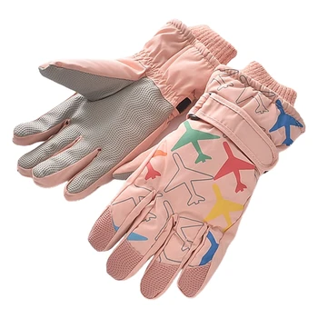 

Kids Children Winter Warm Mountain Snowboard Ski Gloves Sport Full Finger Mitten 448D