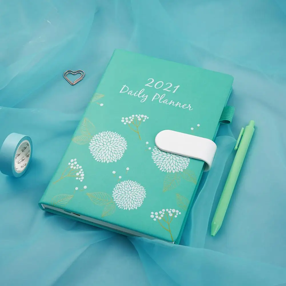

2021 Agenda Planner Organizer Cute Dandelion Pattern Diary A5 Notebook Weekly Journal Note Book Personal School Office Schedule