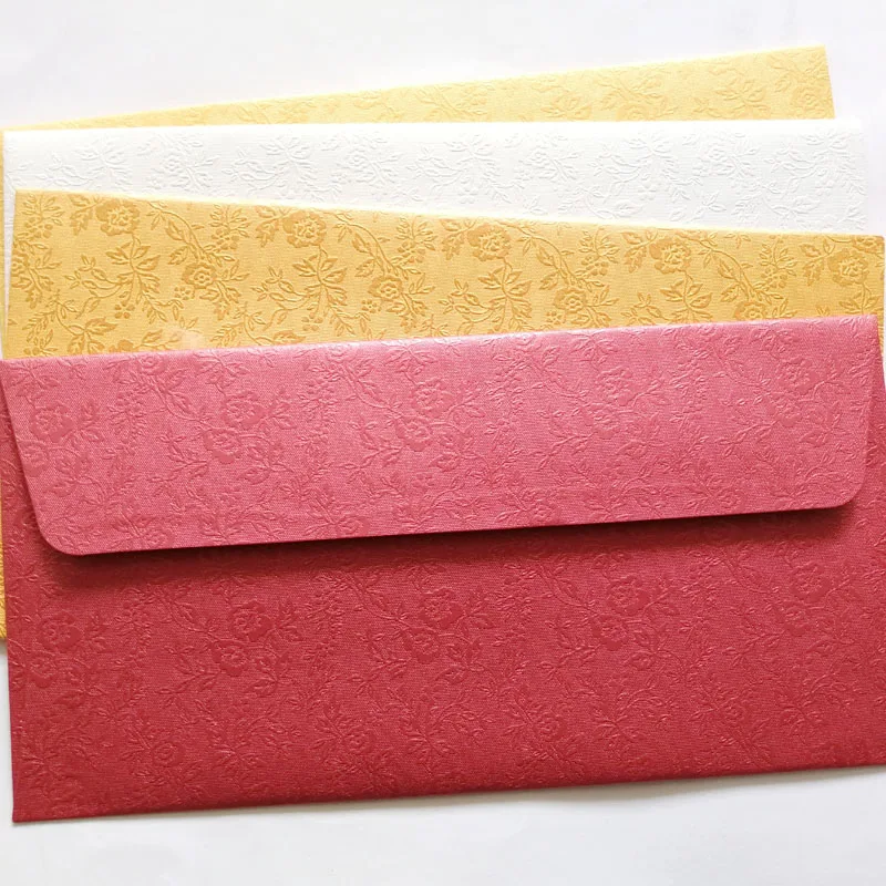 50 шт. Подарочный конверт с тиснением в виде Розы|envelopes for gift cards|shipping envelopeenvelope a4 |