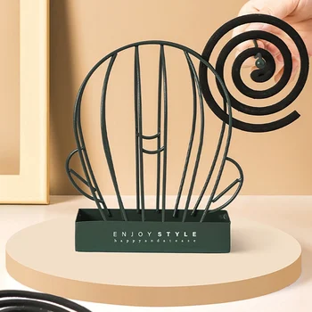 

Household Iron LPrt Cactus Shape Mosquito Coil Holder Incense Holder Summer Day Repellent Mosquito Repellent RackLP