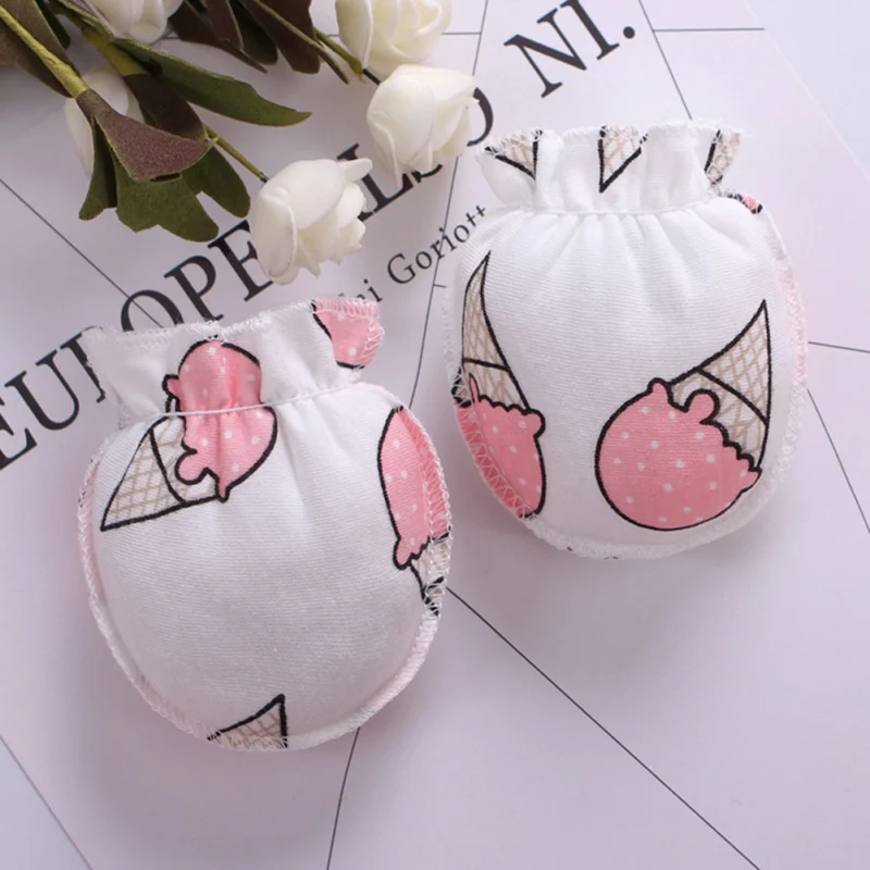 Gift Winter Gloves Warm Fleece Cute Boys Girls Hand Warmer For Newborn Baby  Protection Face Cotton Scratch Mittens