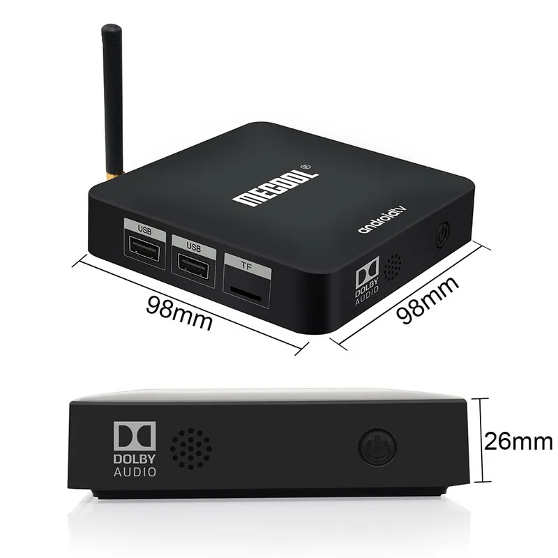 MECOOL KM8 ТВ Android 9,0 ТВ приставка 2 Гб 16 Гб BT4.0 4K 2,4G WiFi Смарт ТВ приставка медиаплеер - Цвет: 2G 16G