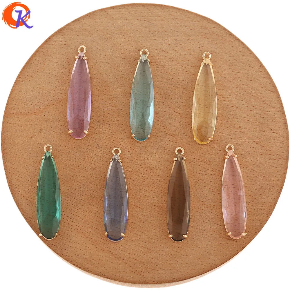 Cordial Design 30Pcs 8*33MM Charms Jewelry/Jewelry Accessories/DIY Earrings Making/Earring Findings/Hand Made/Crystal Pendant - cordial