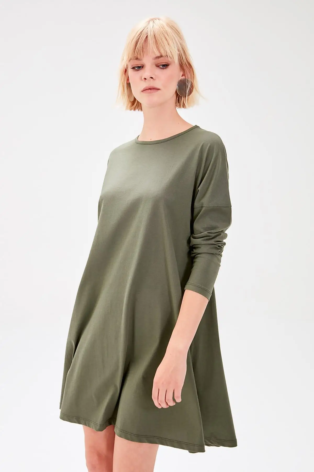 

Trendyol Haki Basic Knit Dress TWOAW20EL0319