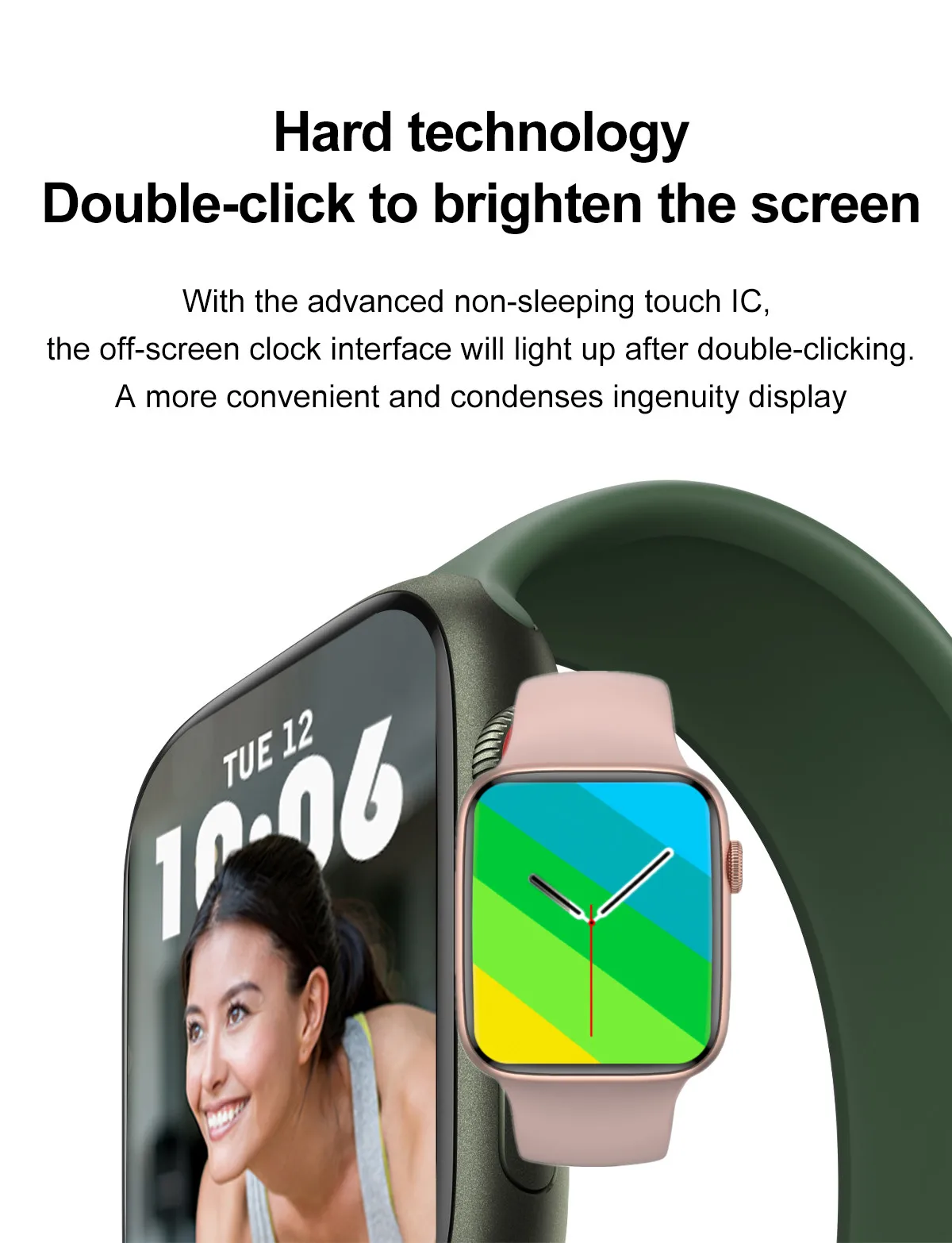 Original iwo DT7+ Smart Watch Series 7 NFC Function Bluetooth Call Ai Voice Assistant GPS Wireless Charger DT7 Plus Smartwatch