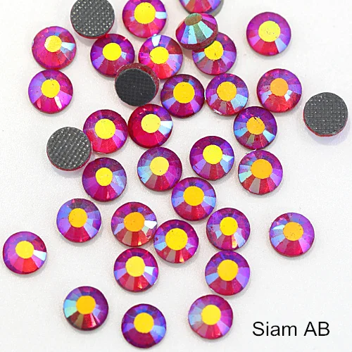Siam AB 1440 шт SS16 SS20 DMC исправление стразы Красочные стразы железо на стеклянные стразы DMC Горячая фиксация горный хрусталь Свадебные украшения F0174 - Цвет: Siam AB