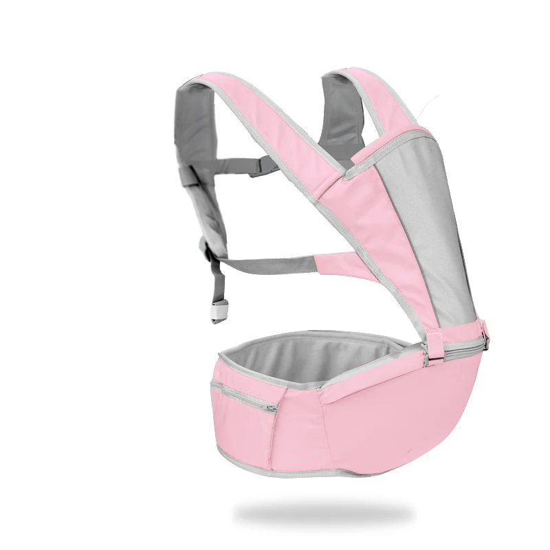 От 0 до 36 месяцев эргорюкзак Перевозчик детский Хипсит передняя сторона кенгуру слинг для новорожденных для ребенка путешествия Хипсит(пояс для ношения ребенка - Цвет: Pink Carrier