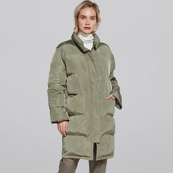 

2019 Winter New Hooded Cotton Jacket Women Fashion Korean Thick Long Section Over The Knee Warm Cotton Jacket Wholesale