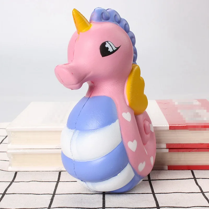 Kawaii, мягкие игрушки для детей, единорог, забавная антистрессовая игрушка, милый мультфильм, медленно поднимающийся, мягкие игрушки, детский подарок