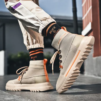 

hightop summer dress winter cloth ankle men boots sneakers mens cowboy boot chelsea casual fashion male High on formal high man