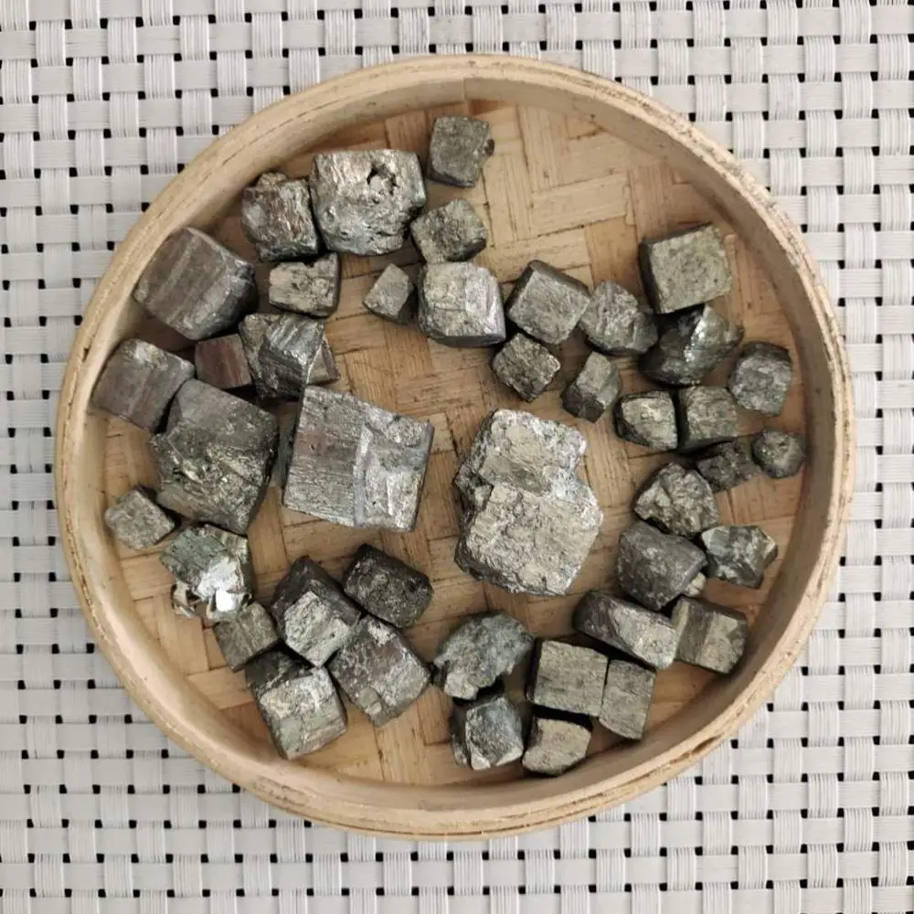 100 грамм натуральный камень и минеральный Пирит куб образец целебные кристаллы