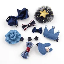 Южная Корея Детские аксессуары для волос Подарочная коробка Набор заколки 10 шт. детская заколка Принцесса Корона захват для девочек повязка для волос