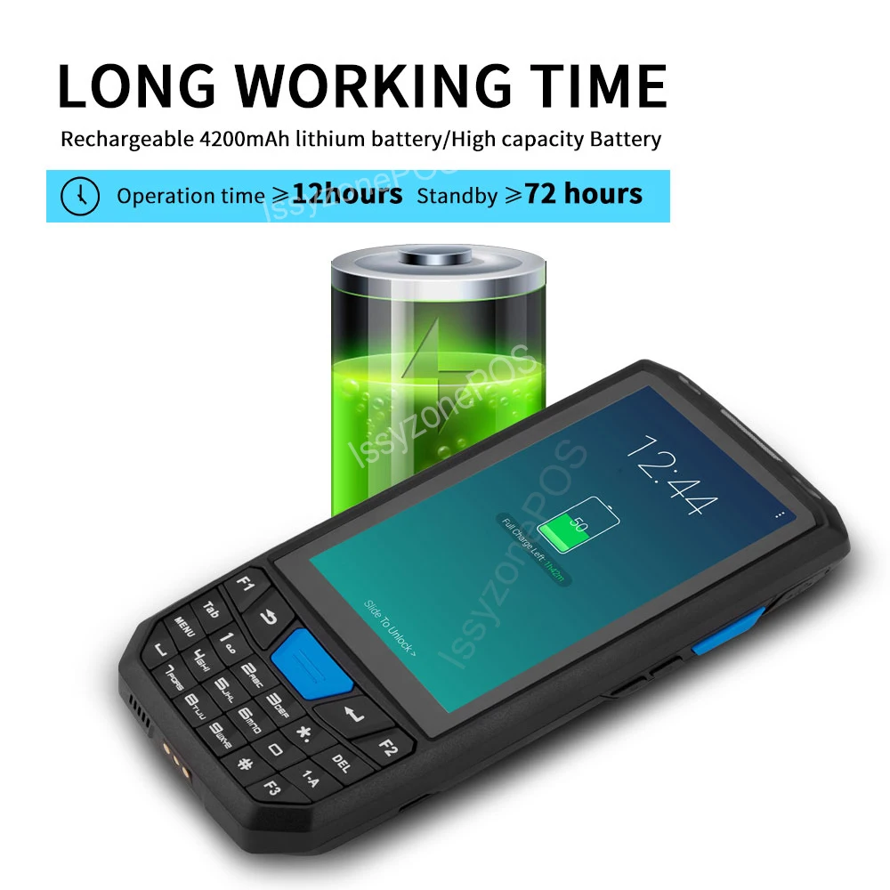 ISSYZONEPOS Handheld Pos Terminal PDA Android 8.1 1D 2D Honeywell Barcode Scanner 4G NFC Barcodes R