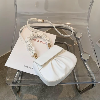 

Ins Small Tote bag 2020 Fashion New High-quality PU Leather Women's Designer Handbag Simple Design Female Shoulder Messenger Bag