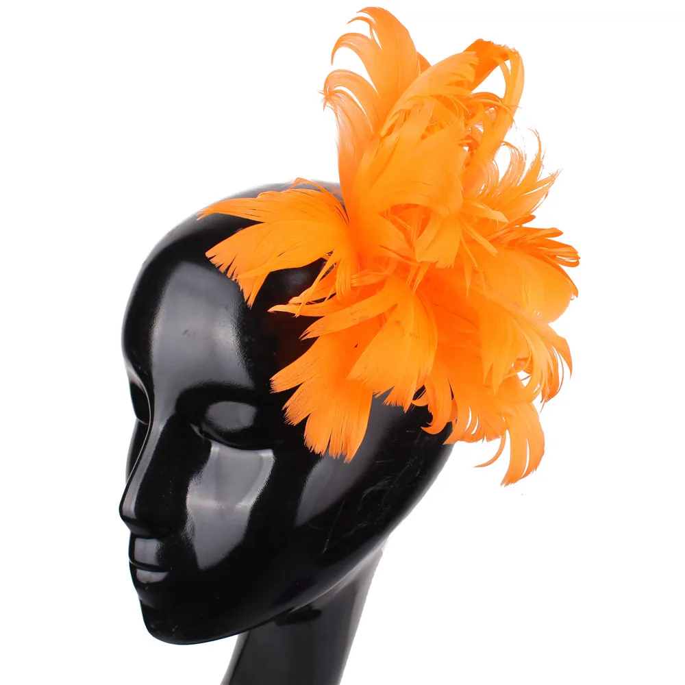 

Fancy Feather Flower Headwear For Ladies Women Ladies Headdress Fascinator Hat Accessories Mesh Formal Party Headdress Hair Pins
