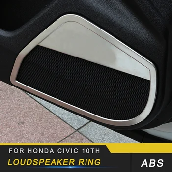 

Auto Car-styling Door Loudspeaker Cover Trim Sticker Interior Accessories Sticker for Honda Civic 10th 2016 2017
