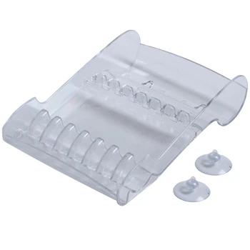 

Salon Scissor Stand Rack Scissor Stand Organizer Storage Tray with 2 Suction Cup Scissors-Transparent