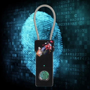

Smart Fingerprint Padlock USB Rechargeable Lock For Door Drawer Closet Suitcase