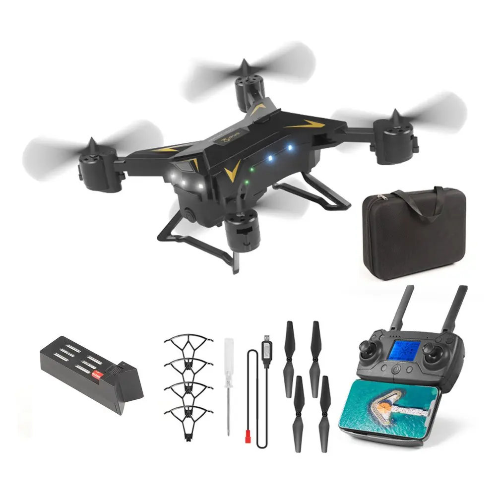 Black 1 Battery Дрон gps KY601G 4k Дрон HD 5G wifi FPV Дрон полёт 20 минут Квадрокоптер дистанционное управление расстояние 2 км Дрон камера - Цвет: Black 1 Battery