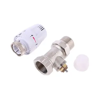 

Three-way Thermostatic Radiator Valve Brass Automatic Temperature Control Tap