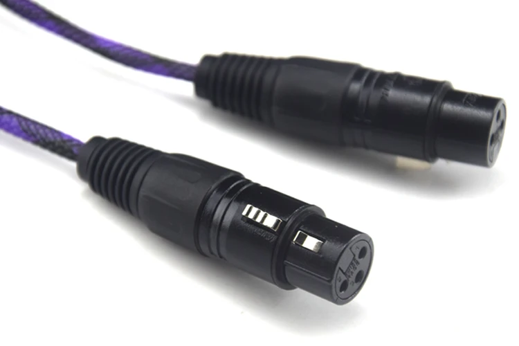 

Hifi Silver Plated RCA to XLR Cable High Quality 2 RCA Male to 2 XLR Female Cable
